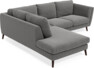 Madison - 2-sits soffa med divan vänster - Grå