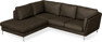 Madison - 2-sits soffa med divan vänster - Brun