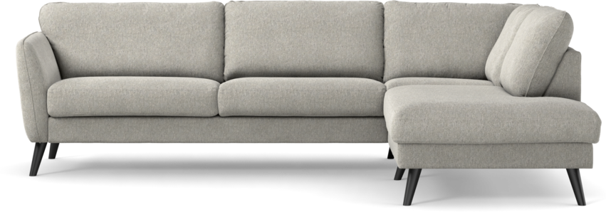 Bridge - 3-sits soffa med divan höger - Grå