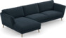 Madison Lux - 3-sits soffa med schäslong vänster - Blå