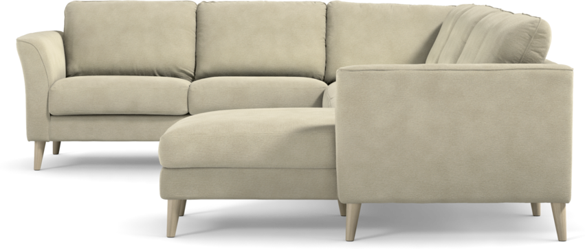 Bridge - Hörnsoffa, 2+3-sits med schäslong höger - Beige