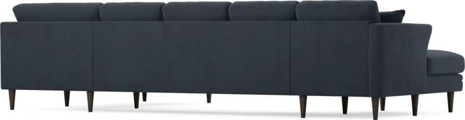 Eden - 3-sits soffa med schäslong vänster och divan höger - Blå