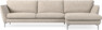 Madison Lux - 3-sits soffa med schäslong höger - Vit