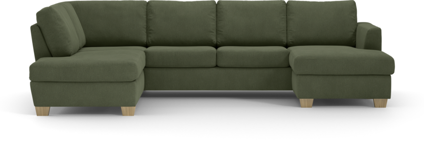 Friday - 3-sits soffa med divan vänster och schäslong höger - Grön