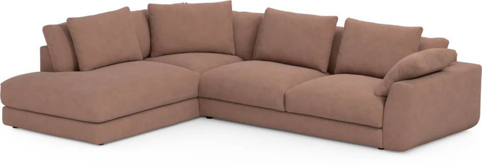 Amie - 3-sits med divan vänster - Rosa