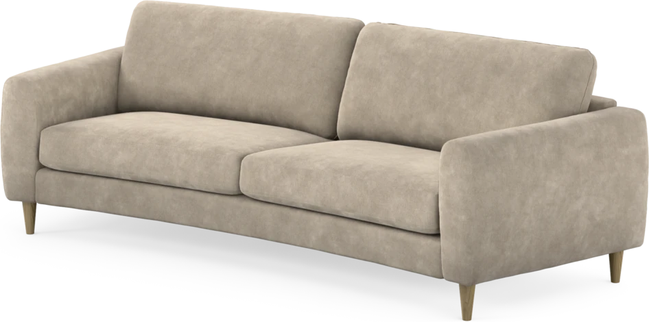 Bridge - 3-sits soffa svängd - Beige