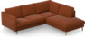 Madison Lux - 2-sits soffa med divan höger - Röd