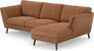 Madison - 2-sits soffa med schäslong höger - Orange