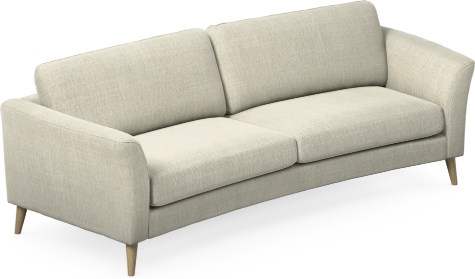 Bridge - 3-sits soffa svängd - Beige
