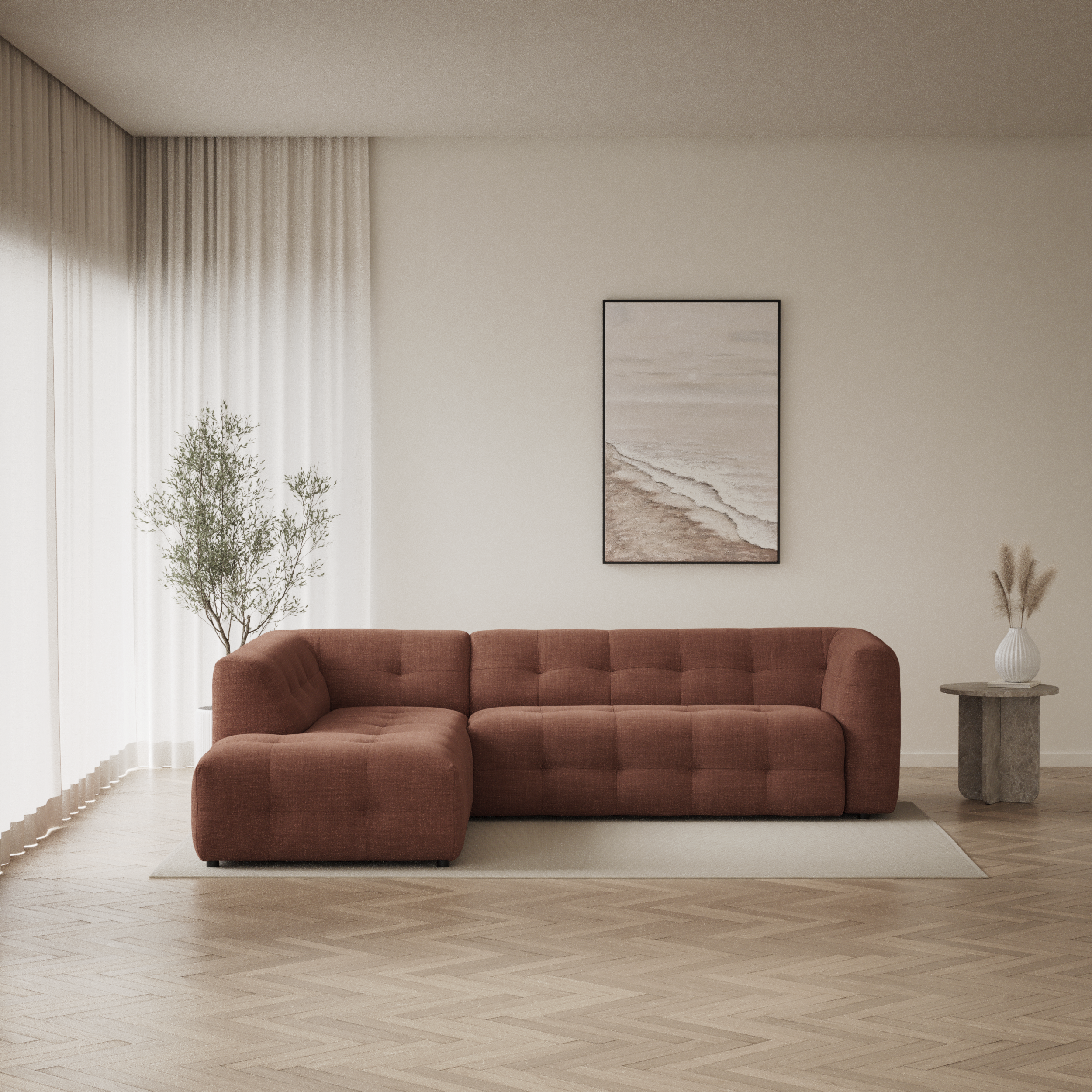 Bella - 3-sits soffa med divan vänster - inspiration