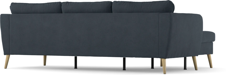 County - 3-sits soffa med flyttbar schäslong - Blå