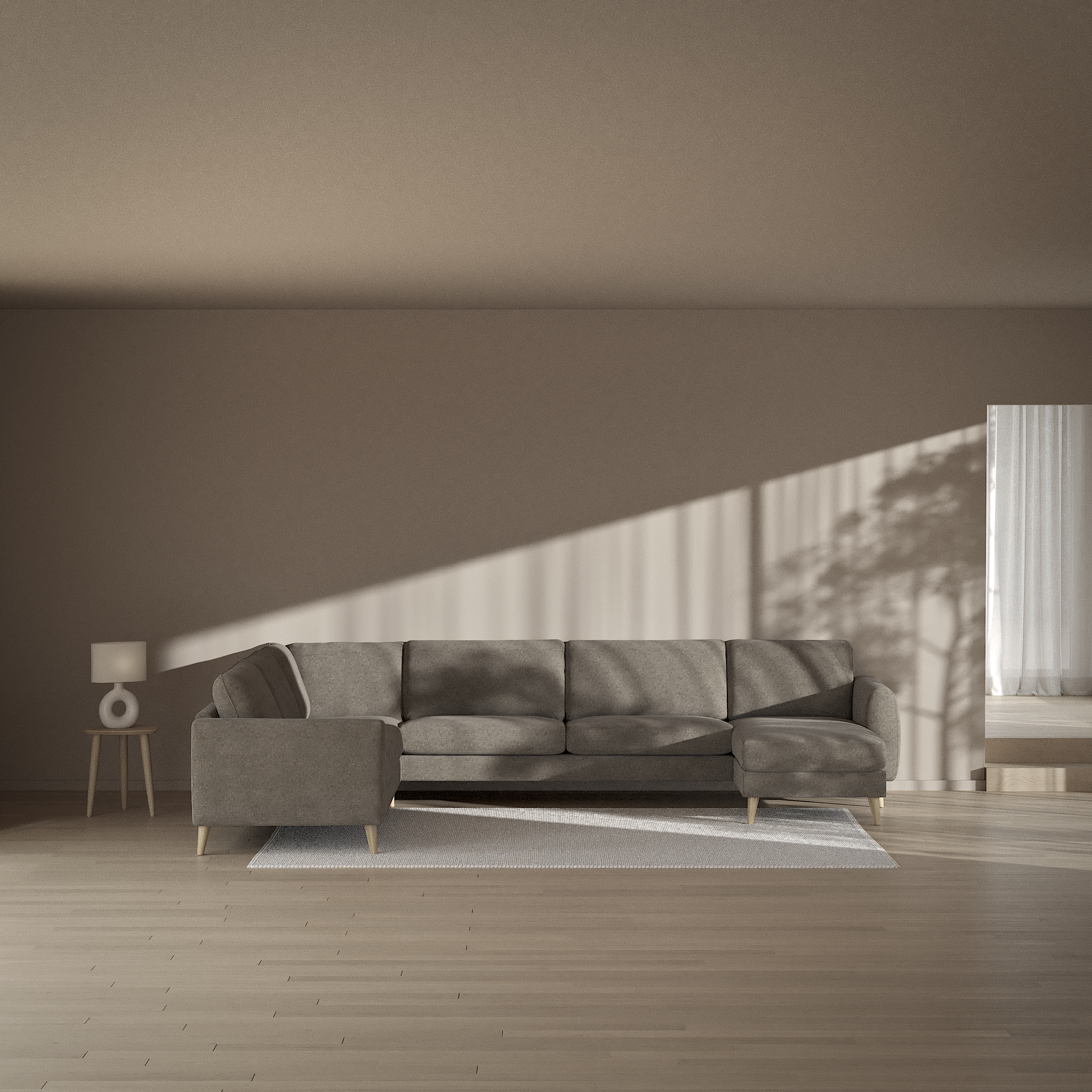 Bridge - Hörnsoffa, 2+3-sits med schäslong höger - inspiration
