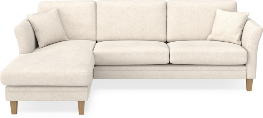 Eden - 2,5-sits soffa med schäslong - Beige