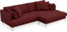Harper - 4-sits med schäslong XL höger - Rosa