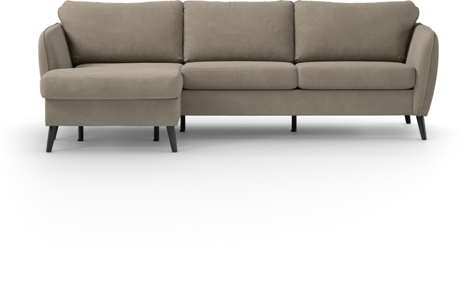 County - 3-sits soffa med flyttbar schäslong - Beige
