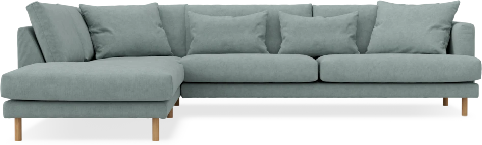 Harper - 3-sits soffa med divan vänster - Grön