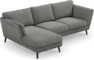 Madison Lux - 2-sits soffa med schäslong vänster - Grå