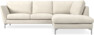 Madison Lux - 2-sits soffa med divan höger - Vit