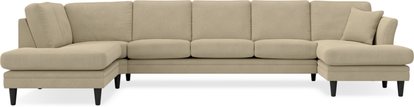Eden - 3-sits soffa med divan vänster och schäslong höger - Beige
