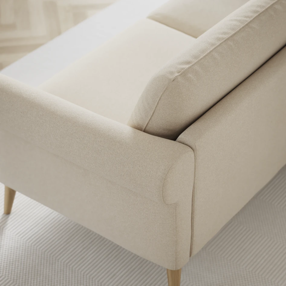 Bridge - 3-sits soffa med schäslong vänster och divan höger - Beige