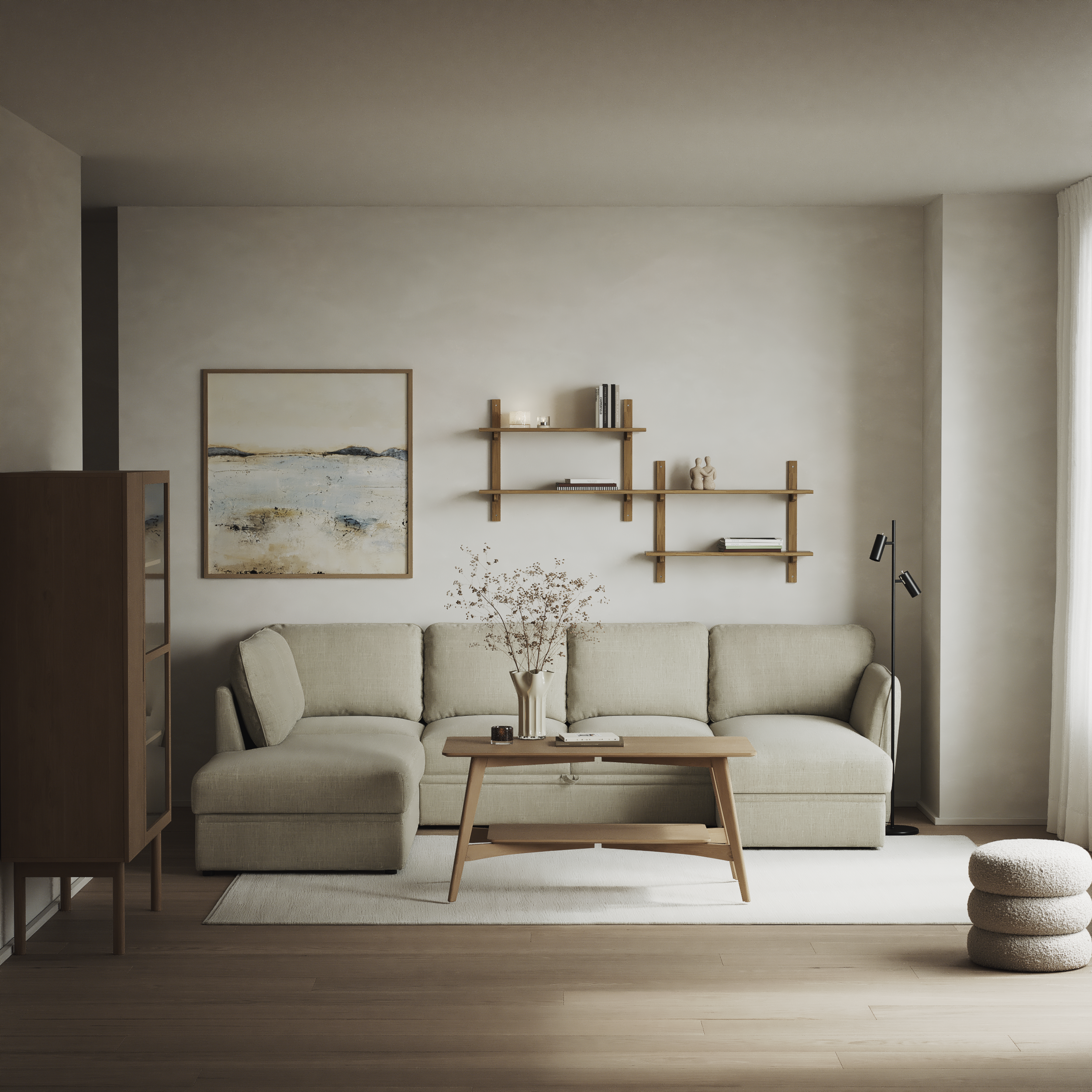 Öland - Bäddsoffa med divan vänster och schäslong höger - inspiration