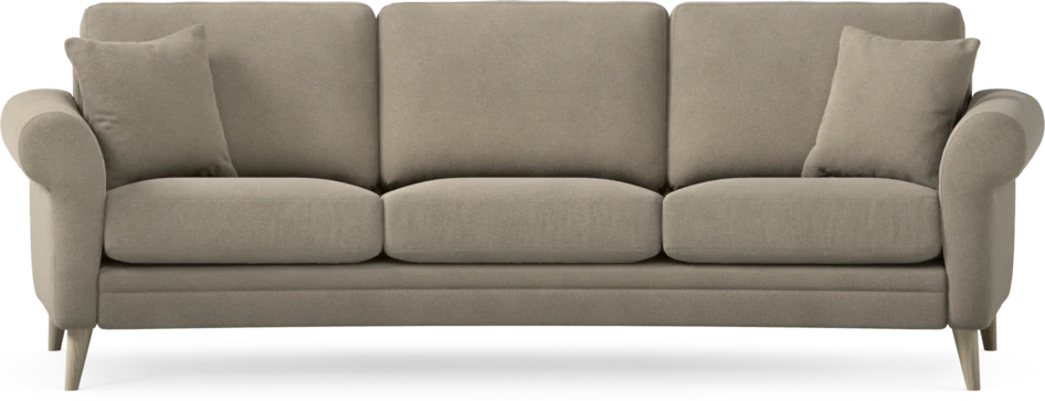 Eden - 3-sits soffa svängd - Beige
