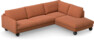 Madison Lux - 3-sits soffa med divan höger - Orange