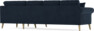 Eden - Hörnsoffa, 3+1-sits - Blå