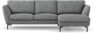 Madison Lux - 2-sits soffa med schäslong höger - Vit
