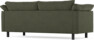 Cherrie - 2,5-sits soffa, hel dyna, fast klädsel - Grön