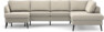 County - 3-sits soffa med schäslong vänster och divan höger - Beige