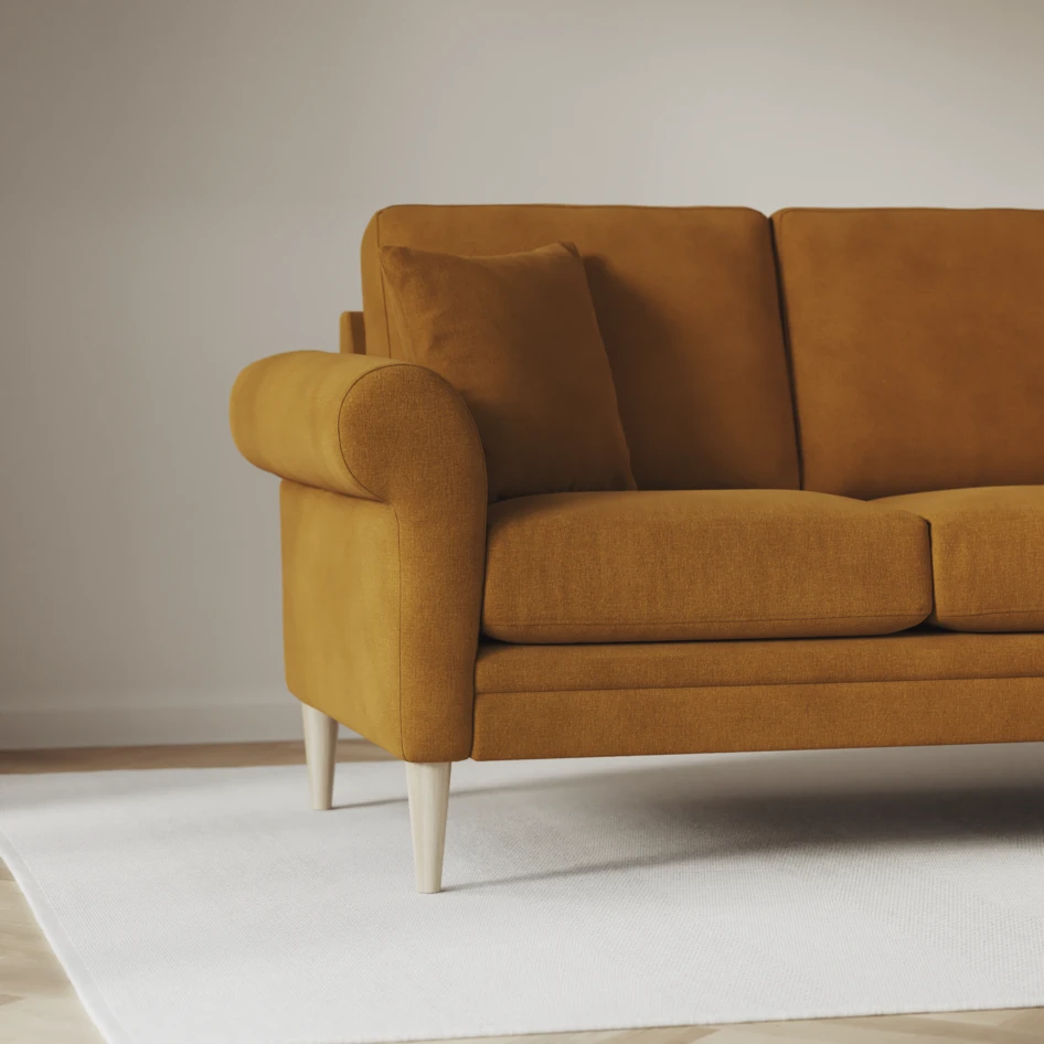 Eden - 3-sits soffa - Gul