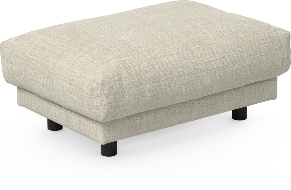 Cherrie - Fotpall 110, fast klädsel - Beige