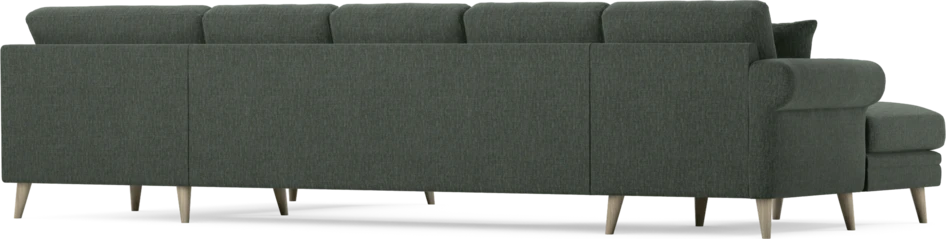 Eden - 3-sits soffa med schäslong vänster och divan höger - Grön