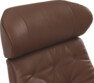 Timeout - Fåtölj och fotpall pikérad - Brun