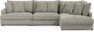 Rossi - 3-sits soffa med divan höger - Grå