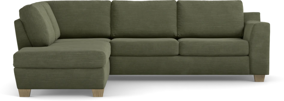 Friday - 2,5-sits soffa med divan vänster - Grön