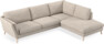 Madison Lux - 3-sits soffa med divan höger - Vit