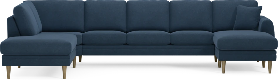 Eden - 3-sits soffa med divan vänster och schäslong höger - Blå