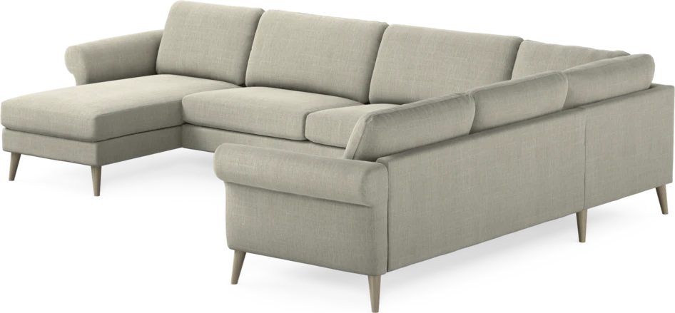 Bridge - Hörnsoffa, 3+2-sits med schäslong vänster - Beige