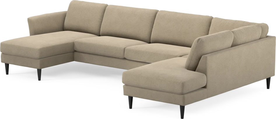Bridge - 3-sits soffa med schäslong vänster och divan höger - Beige