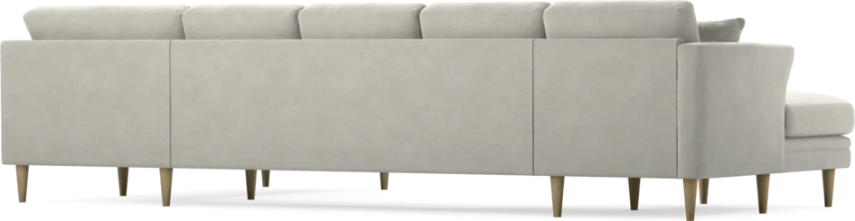 Eden - 3-sits soffa med schäslong vänster och divan höger - Grå