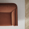 Madison Lux - 2-sits soffa med schäslong vänster - Röd