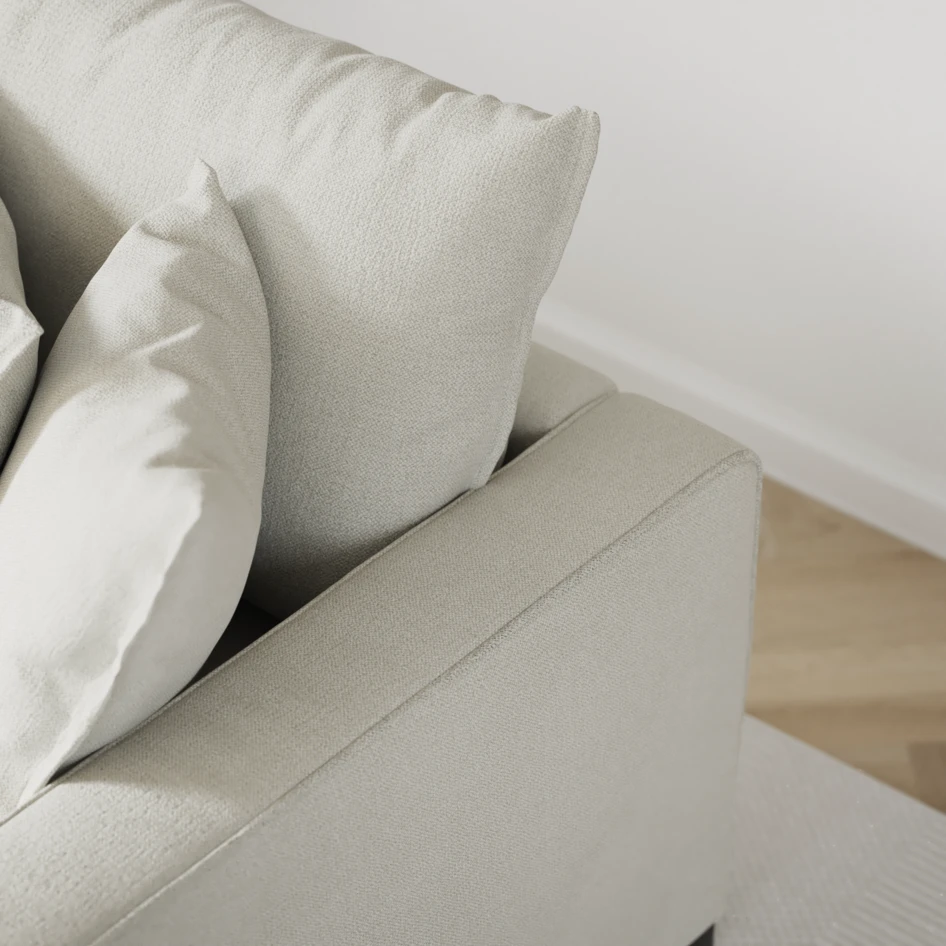 Rossi - 3-sits soffa - Vit