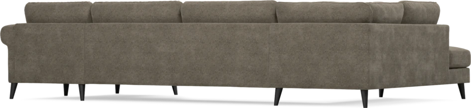 Bridge - 3-sits soffa med divan vänster och schäslong höger - Brun