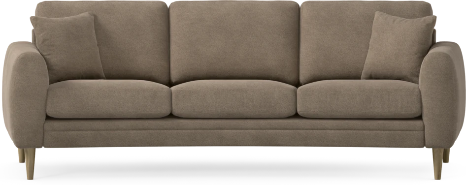 Eden - 3-sits soffa svängd - Brun