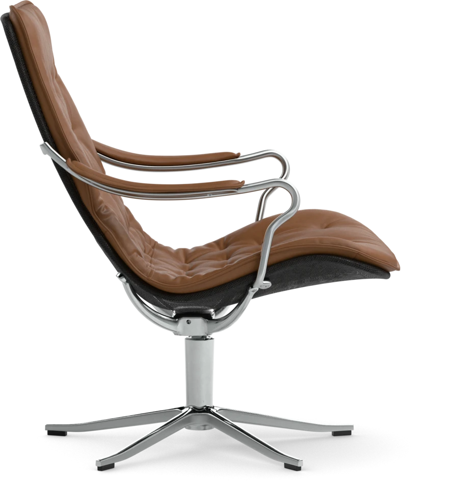 Moore - Fåtölj låg rygg - Brun