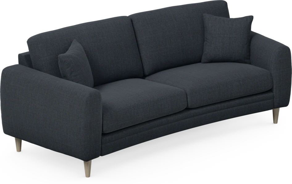 Eden - 2,5-sits soffa svängd - Blå