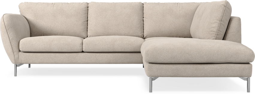 Madison Lux - 2-sits soffa med divan höger - Vit