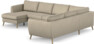 County - Hörnsoffa, 3+2-sits med schäslong vänster - Beige